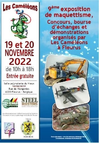 Exposition les Caméléons de la maquette 2022 - Fleurus (Belgique) Cameleon2022FR